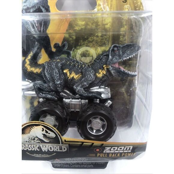 Jurassic World Dominion Zoom Riders Pull Back Power Indoraptor Dinosaur Racer - Picture 2 of 8